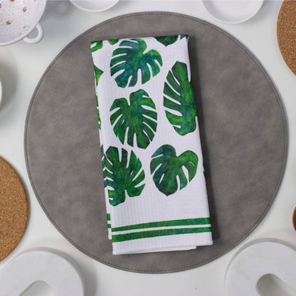 Monstera Plant Dish Towel - 16''x24'' - Decor Addict, LLC