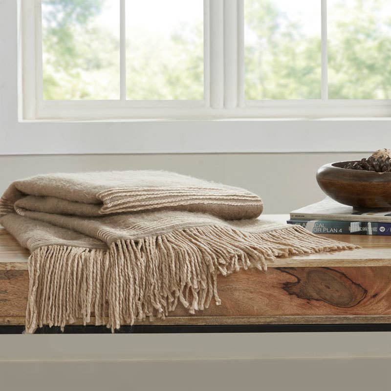 Soho Faux Mohair Throw Blanket I 50"x 70" I Chocolate: Chocolate Pecan - Decor Addict, LLC