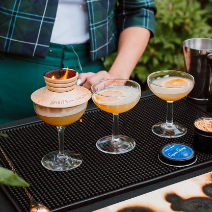 Smoking Saucer Set / Drink Smoke Top - Decor Addict, LLC