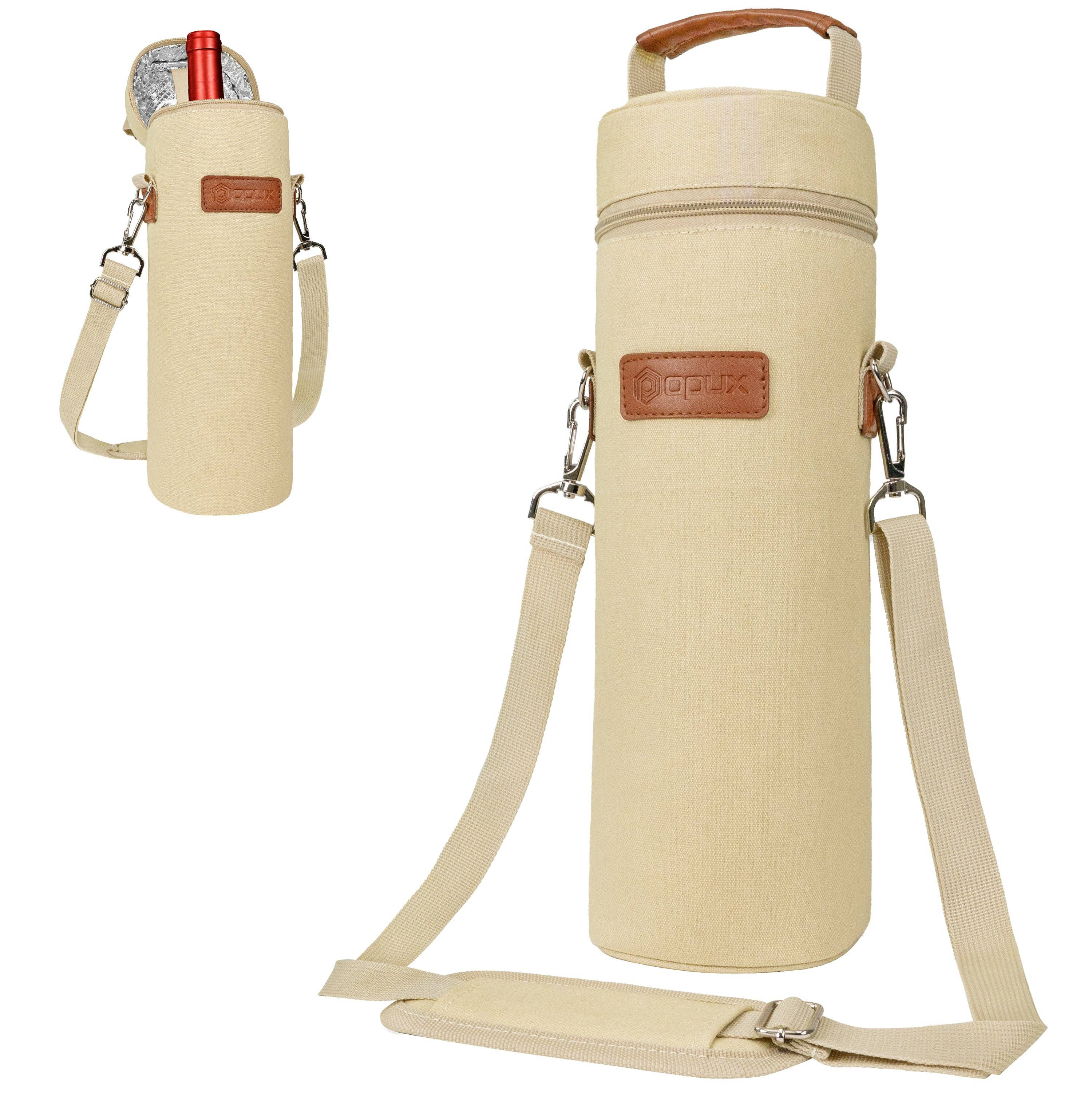 1 Bottle Wine Carrier Bag: Beige / 1 Bottle - Decor Addict, LLC