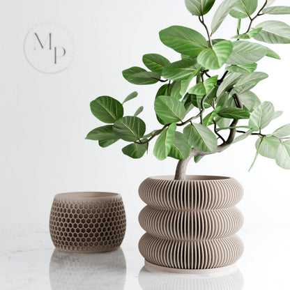 Triple BUBBLES Planter: Green / 6" - Decor Addict, LLC