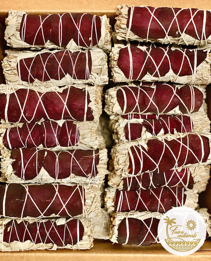 White Sage & Rose Smudge Bundle – Heart-Opening Ritual Stick - Decor Addict, LLC