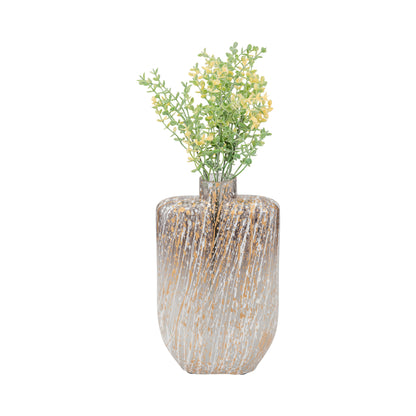 Glass,10",striped Stained Vase,multi - Decor Addict, LLC