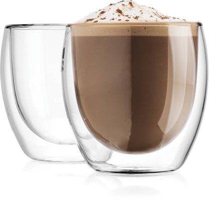 Set of Two Double-wall Coffee Mugs 8.5oz - Decor Addict, LLC