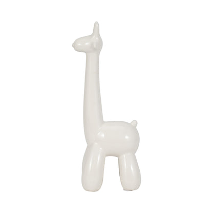 White Giraffe Balloon Animal - Decor Addict, LLC
