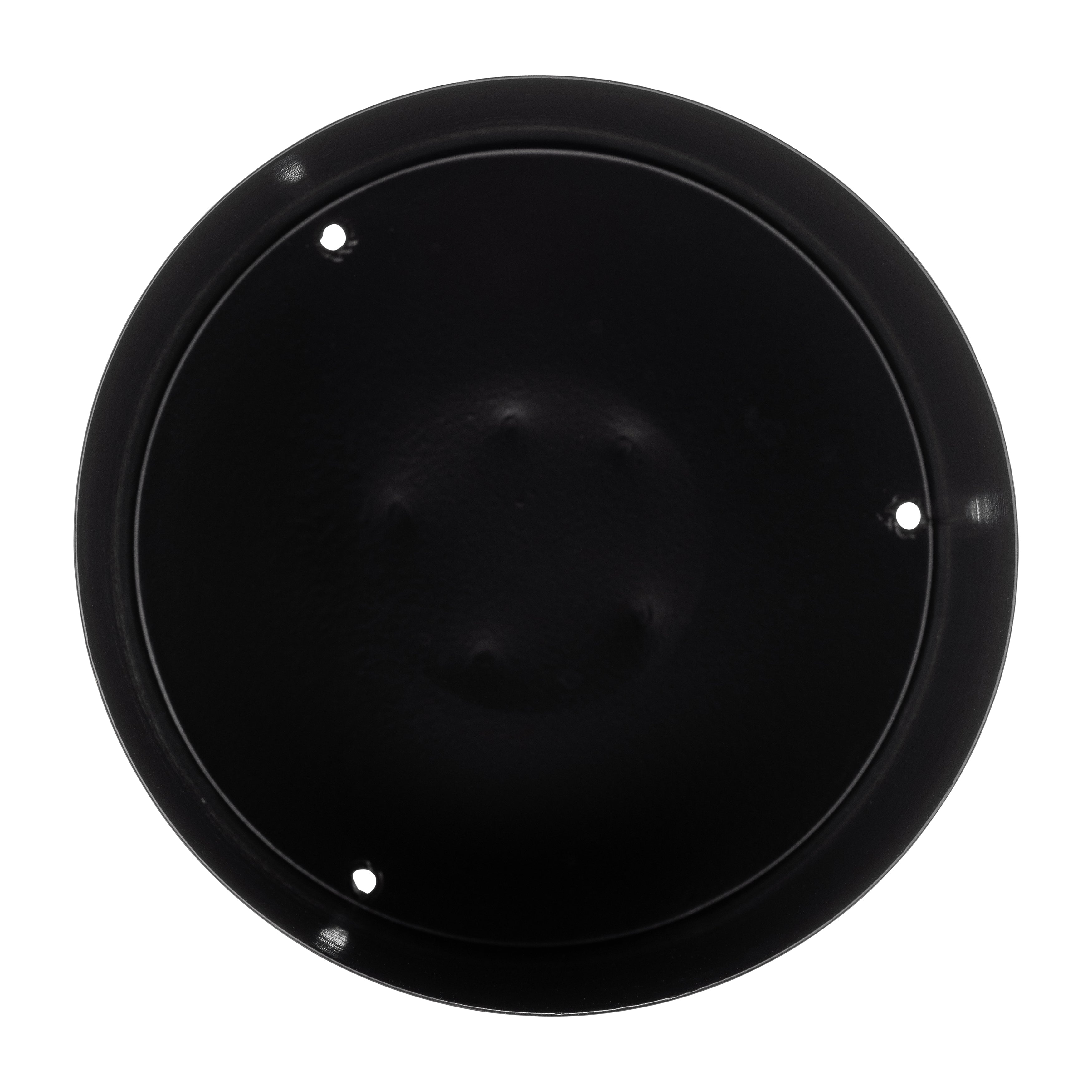 Ec Metal,6",flat Round Base Planter,black - Decor Addict, LLC