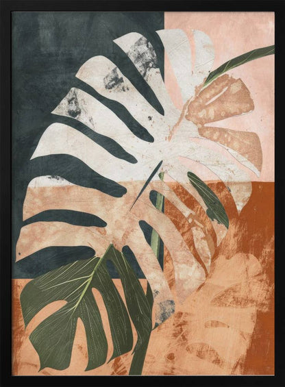 "Into the jungle" Framed Textured Wall Art: Gold / 40"H x 30"W - Decor Addict, LLC