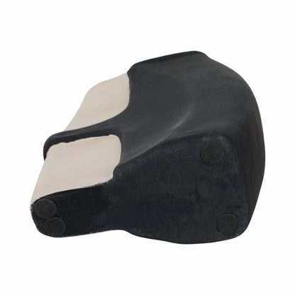 Decorative Vase - Black/Tan Ecomix Small Silhouette, 15 in. - Decor Addict, LLC