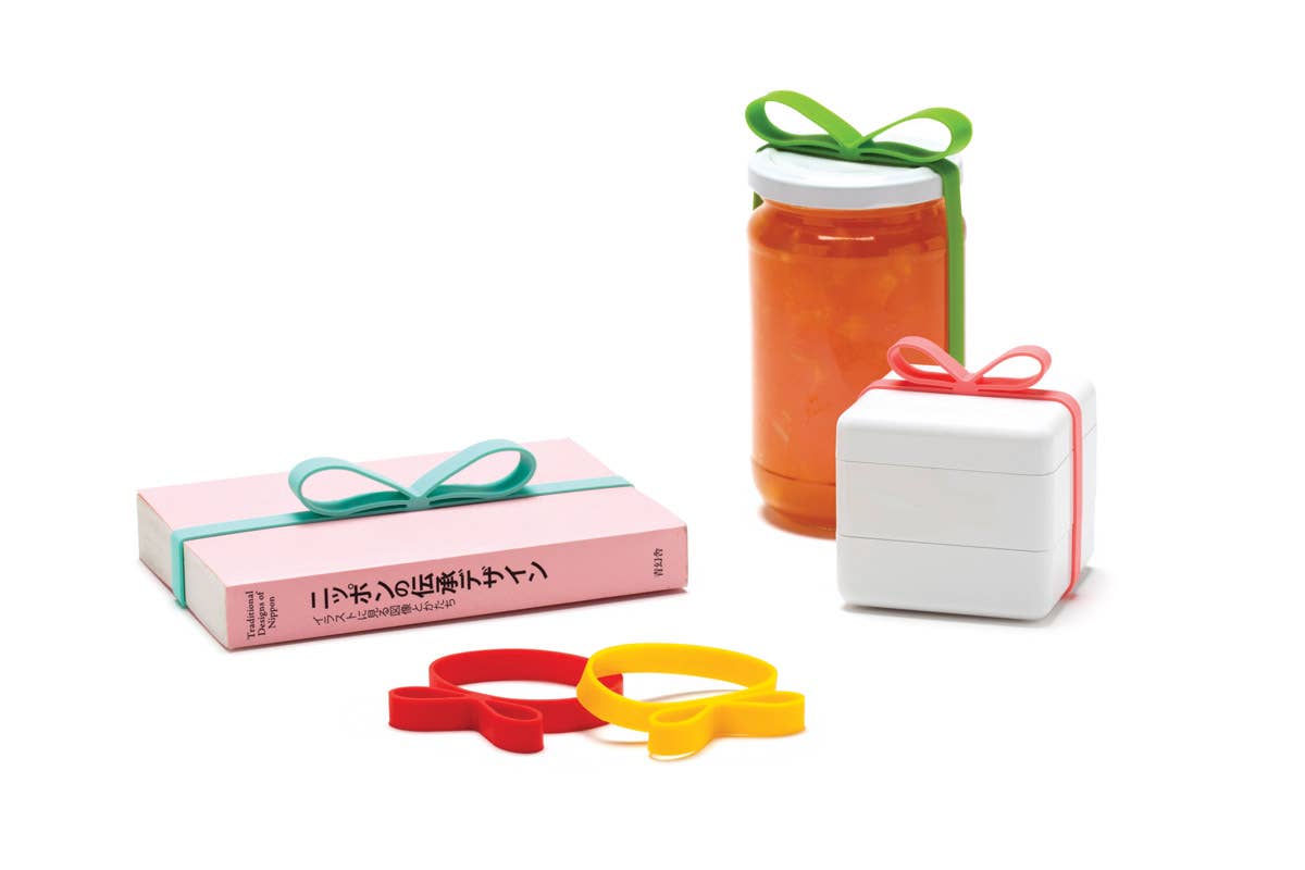 Gift wrapping elastic silicone ribbons | Gifted: Multicolour - Decor Addict, LLC
