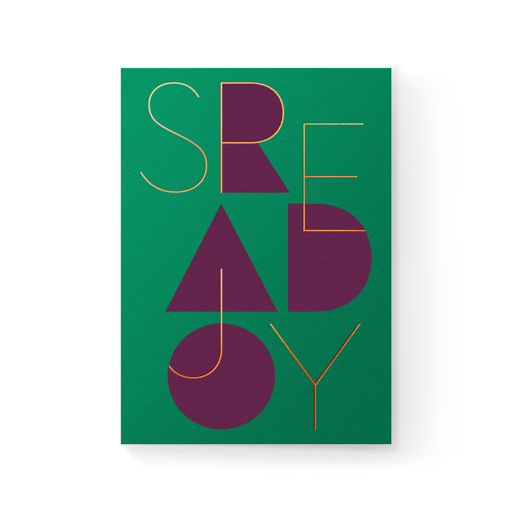 Spread Joy A6 Folded Card - Decor Addict, LLC