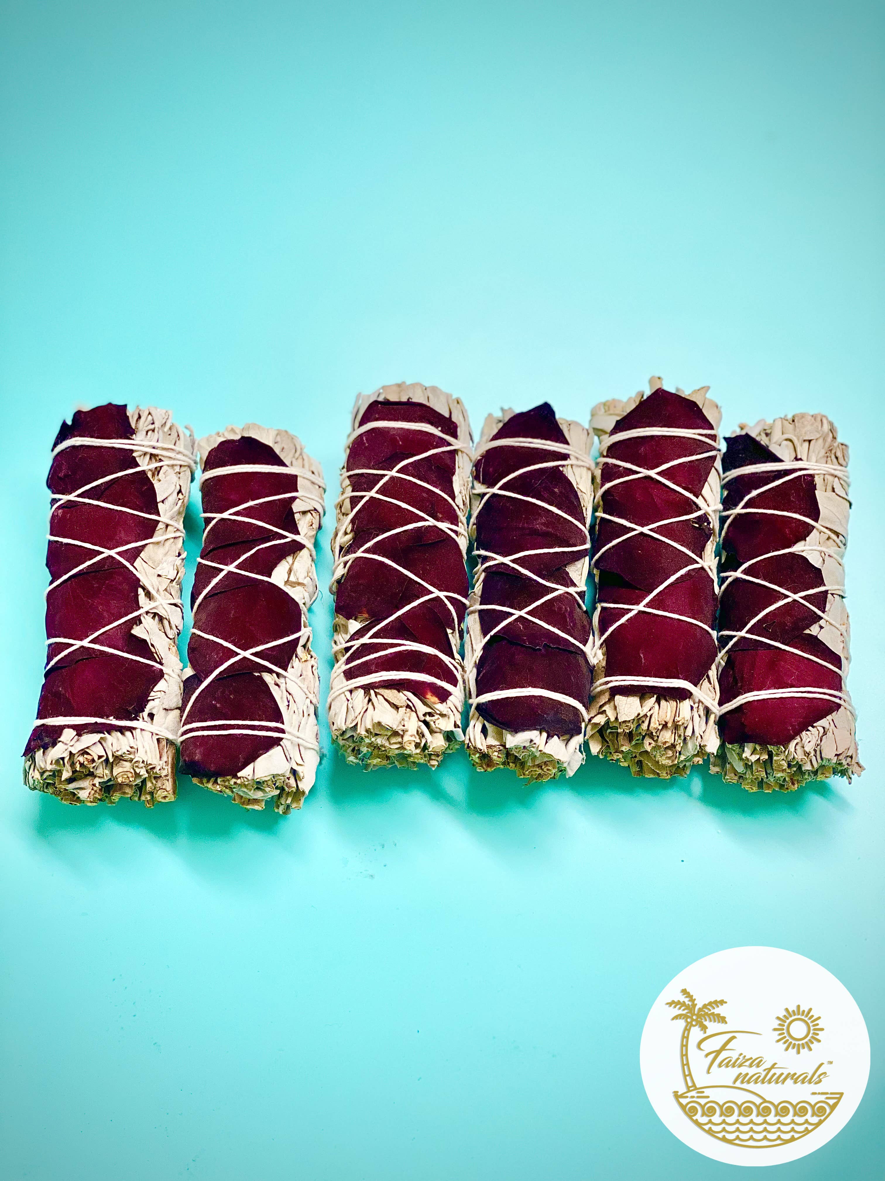 White Sage & Rose Smudge Bundle – Heart-Opening Ritual Stick - Decor Addict, LLC