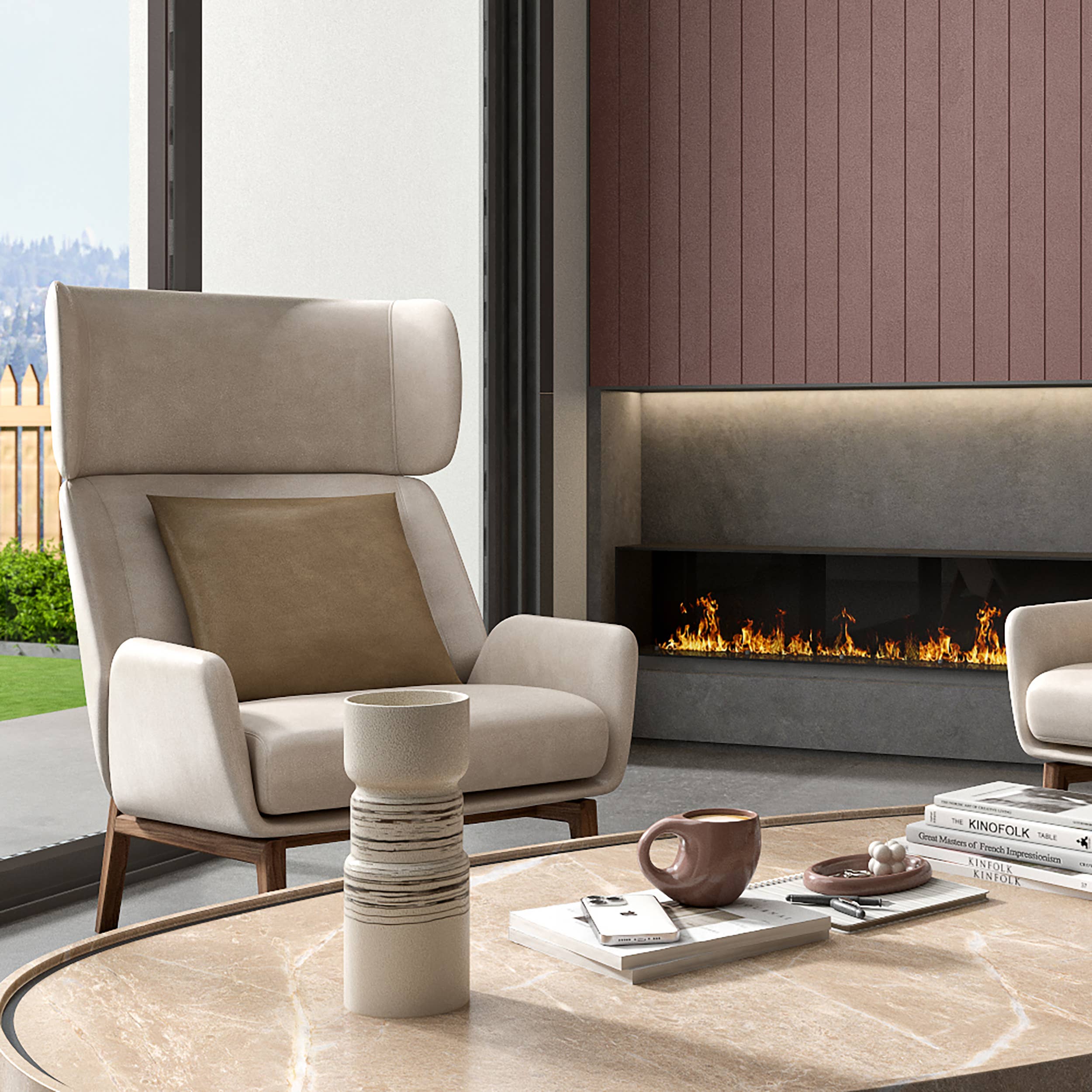 Linden Ceramic Table Vase, Small - Decor Addict, LLC