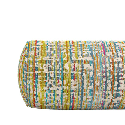 Jahni Bolster Pillow: Multi / 100% Poly Fiber / 8" x 24" - Decor Addict, LLC
