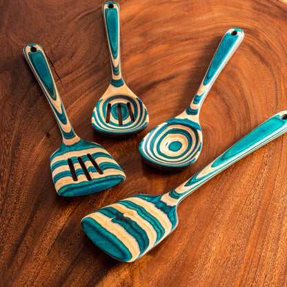 Baltique® Mykonos 4-Pc. Cooking Utensil Set - Decor Addict, LLC