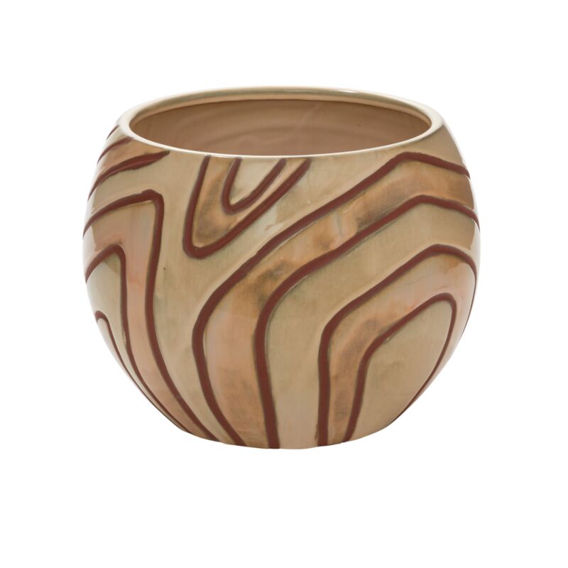 Mollino Collection Rounded Ceramic Pot