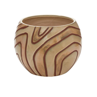 Mollino Collection Rounded Ceramic Pot - Decor Addict, LLC