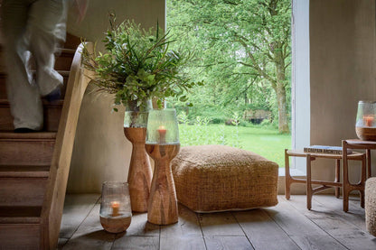 Arbre Natural Hurricane/Vase Mango Wood - Decor Addict, LLC