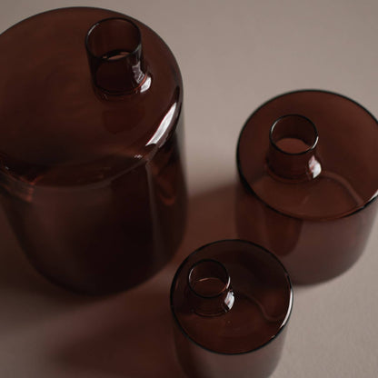 Pipe Dark Red Large: Red / GLASS - Decor Addict, LLC