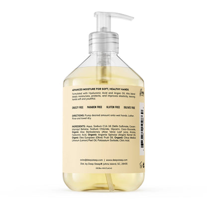 Argan Oil Liquid Hand Wash - Lemon Cream 17.6oz - Decor Addict, LLC