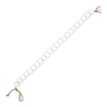 White Glass Decor Beads - Decor Addict, LLC