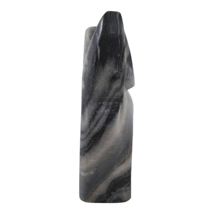 Sculpture - Gray Marble Decorative Carved Angel, 6 in. - Decor Addict, LLC