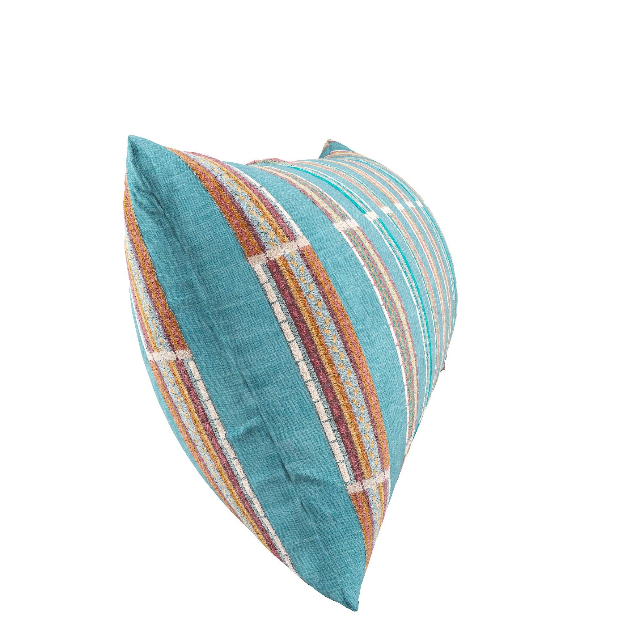 Totnes Lumbar Pillow: Mardi Gras / 12" x 18" - Decor Addict, LLC