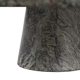 12x4" Forest Marble Cake Stand, Green - Decor Addict, LLC