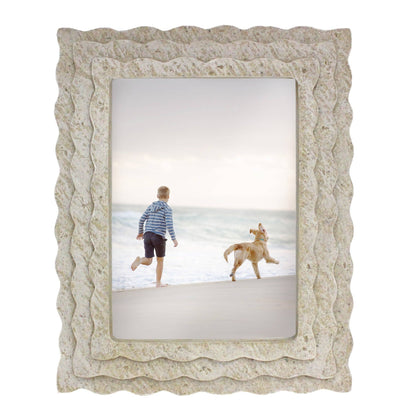 Beige Wavy Picture Frame, 5x7