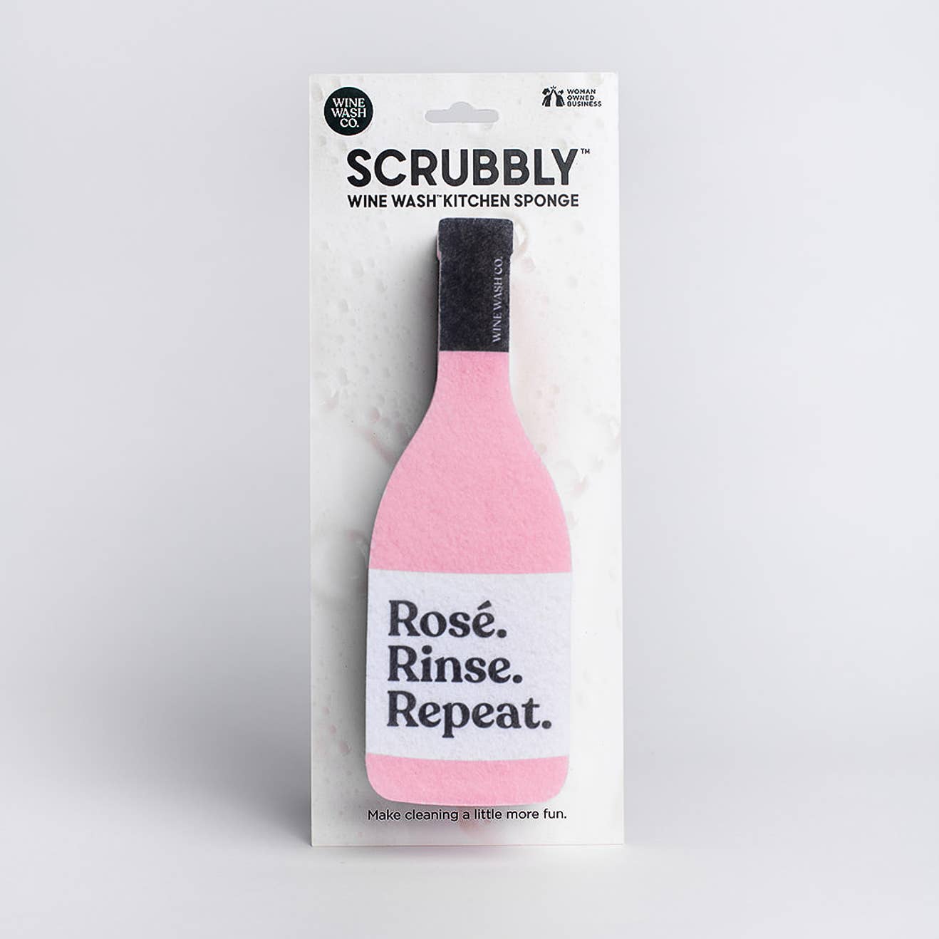 Scrubbly™ Kitchen Sponge: Rosé Rinse Repeat - Decor Addict, LLC