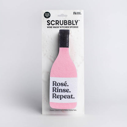 Scrubbly™ Kitchen Sponge: Rosé Rinse Repeat - Decor Addict, LLC
