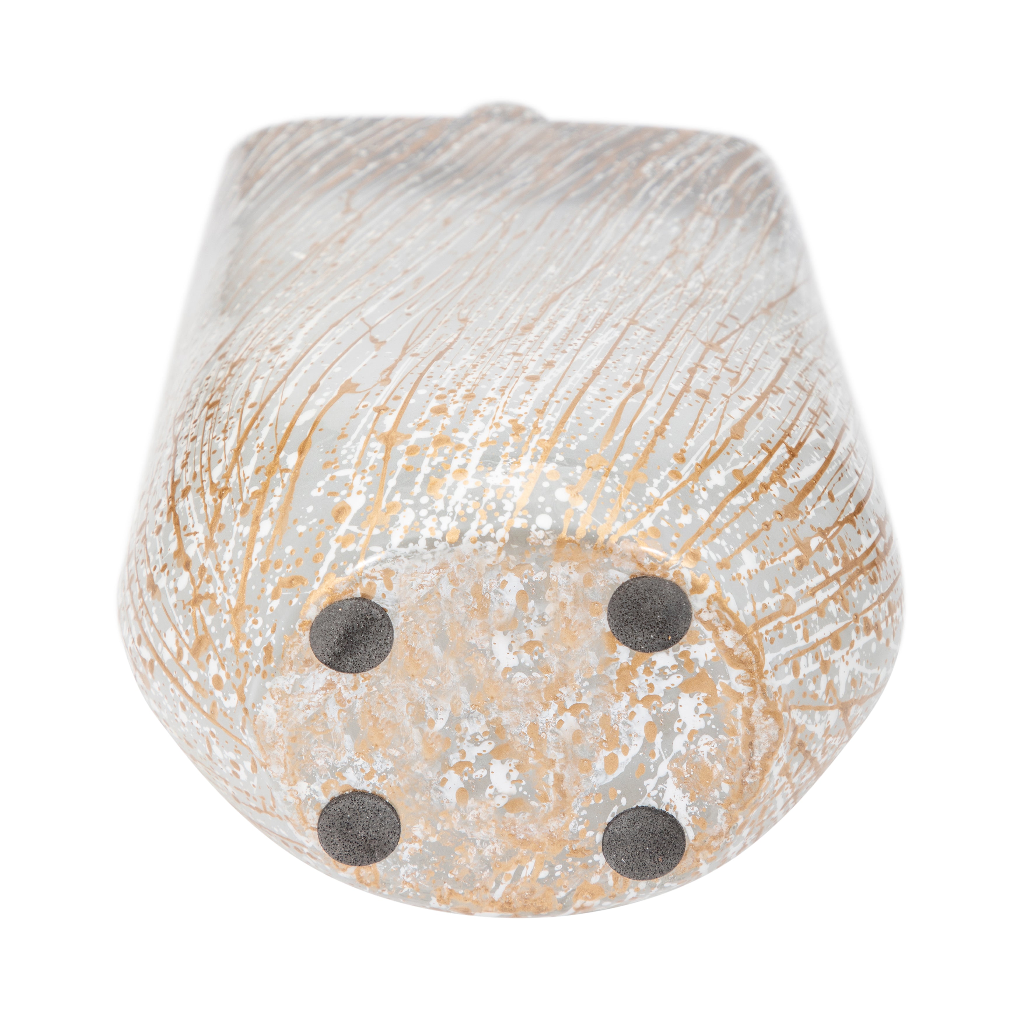 Glass,16",striped Stained Vase,multi - Decor Addict, LLC