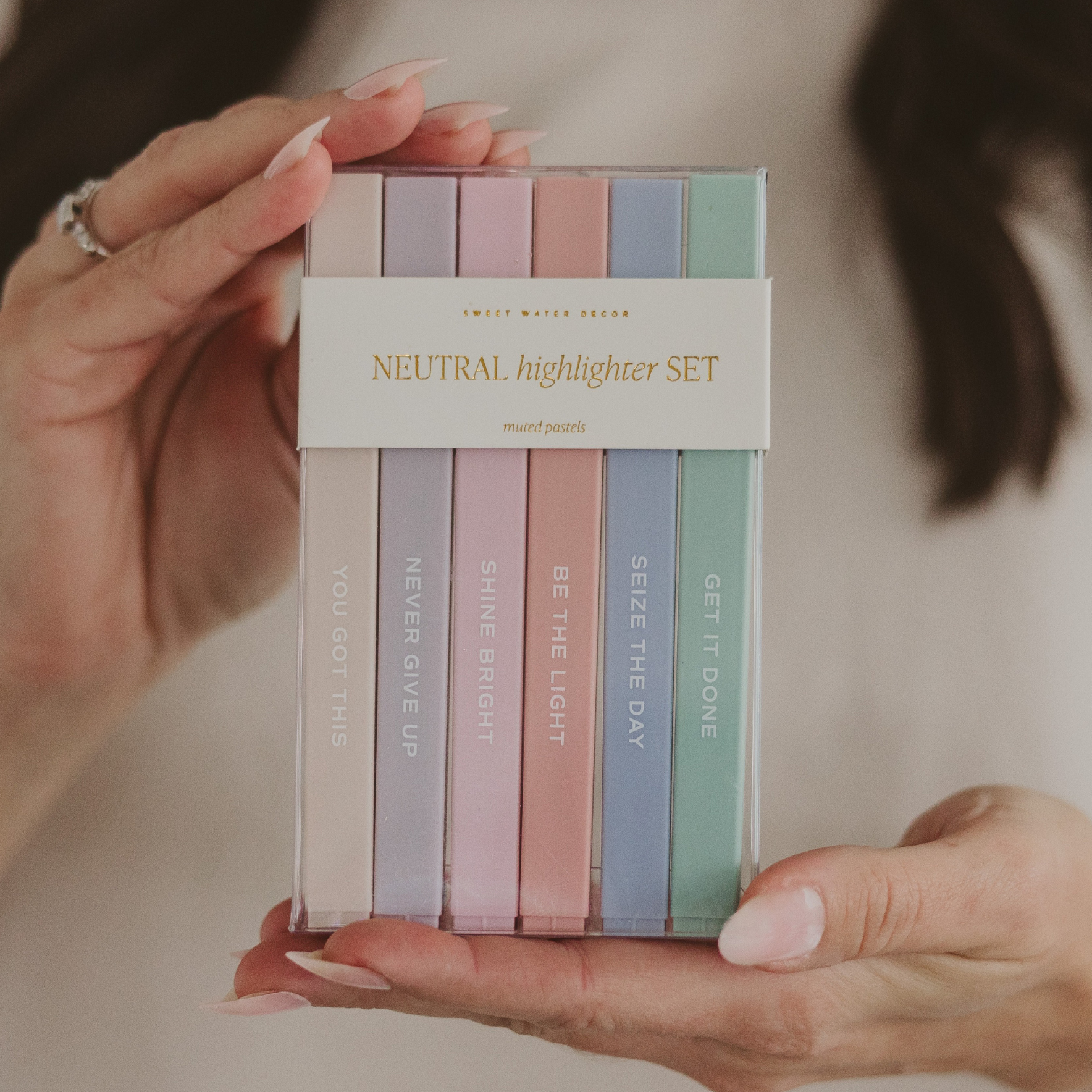 Neutral Highlighter Set - Stationery Set & Decor - Decor Addict, LLC