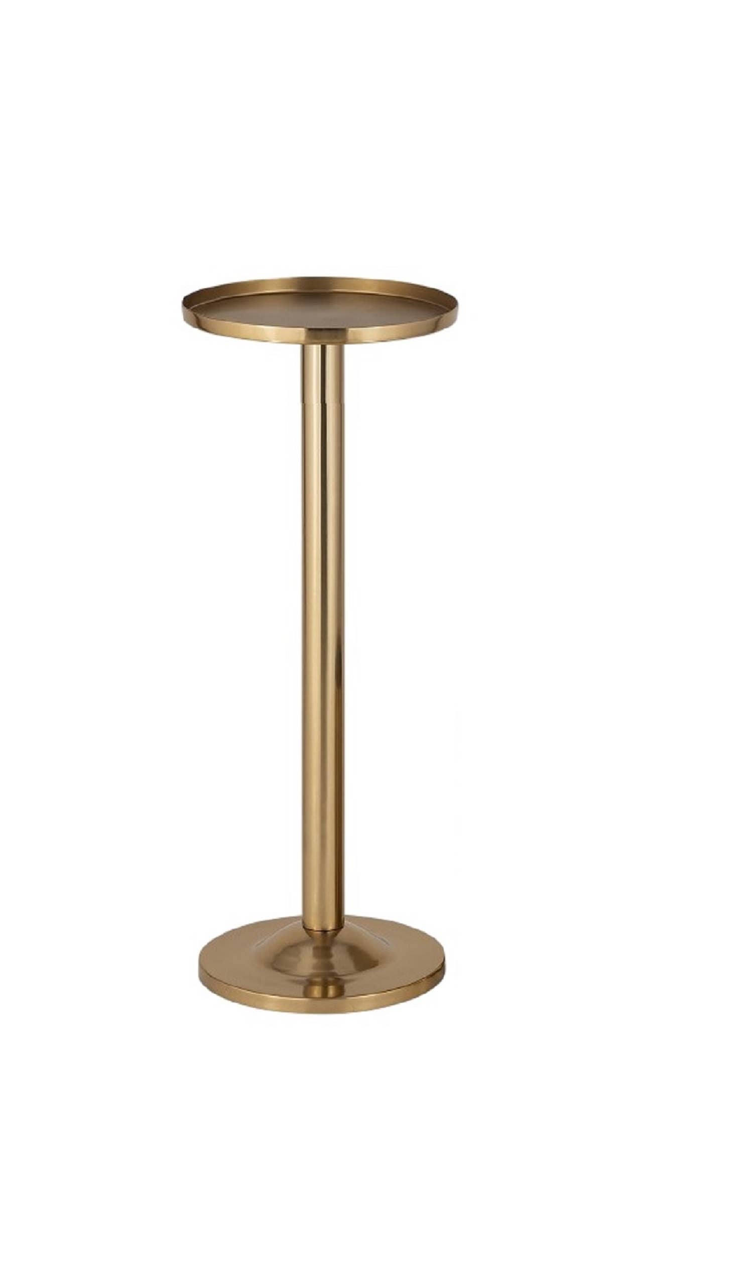 Gold Steel Ice Bucket Stand Only Large: Gold / STEEL - Decor Addict, LLC