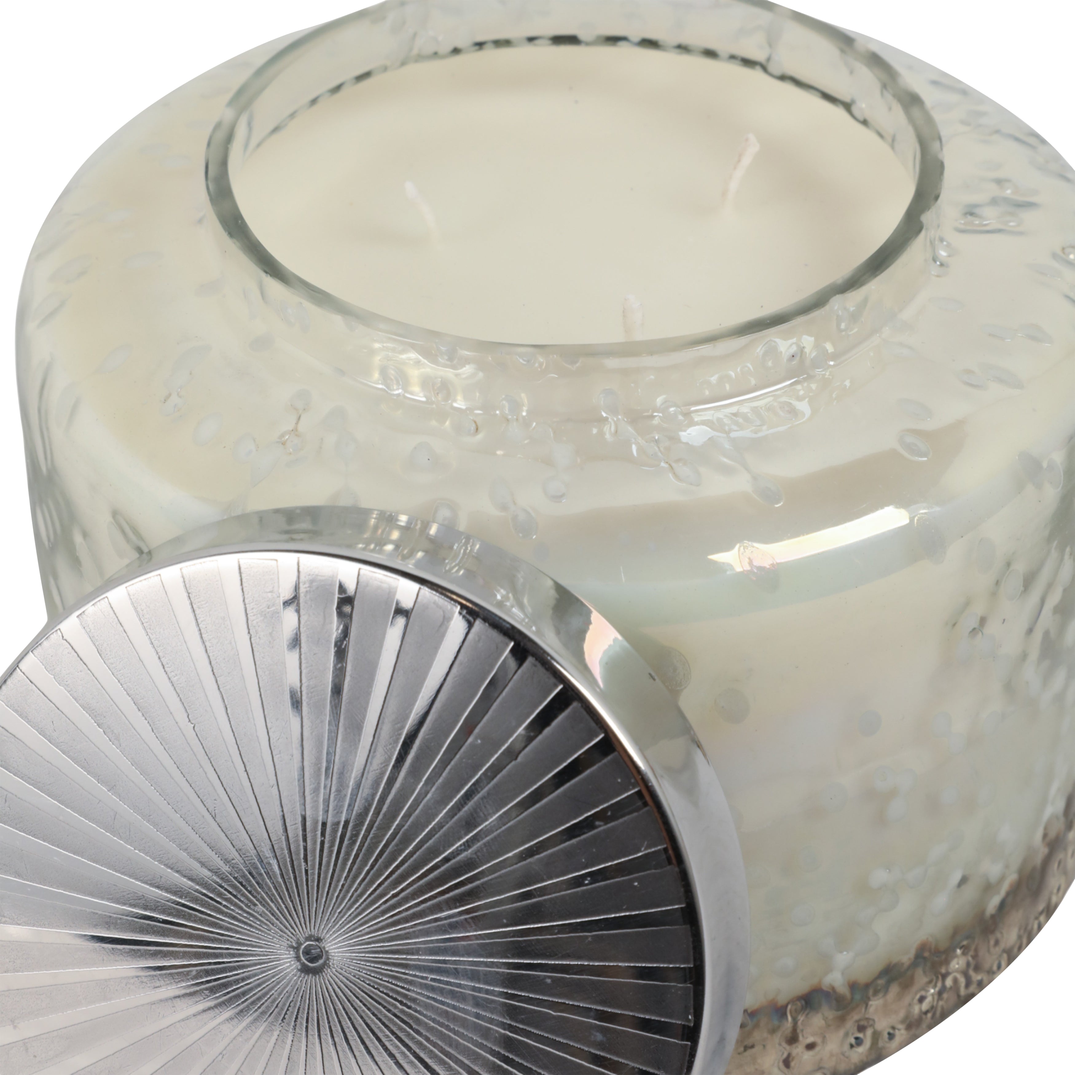 7" 71 Oz Lavender Speckle Lidded Candle - Thumbnail 2