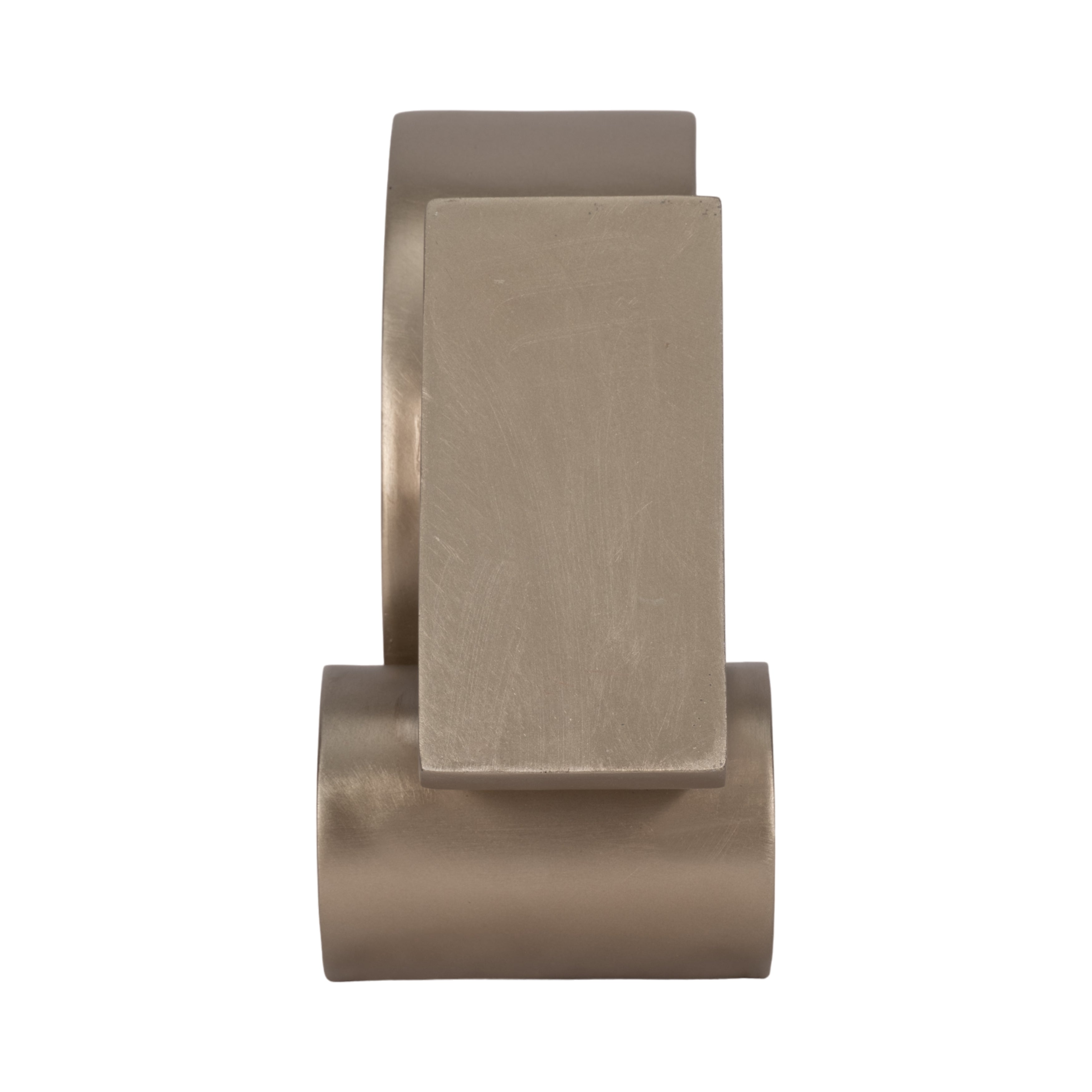 13" Stacked Shapes Sculpture, Champagne - Decor Addict, LLC