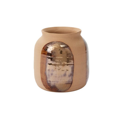 Bronze Brushstroke Vase 6.25"x 6.5" - Decor Addict, LLC