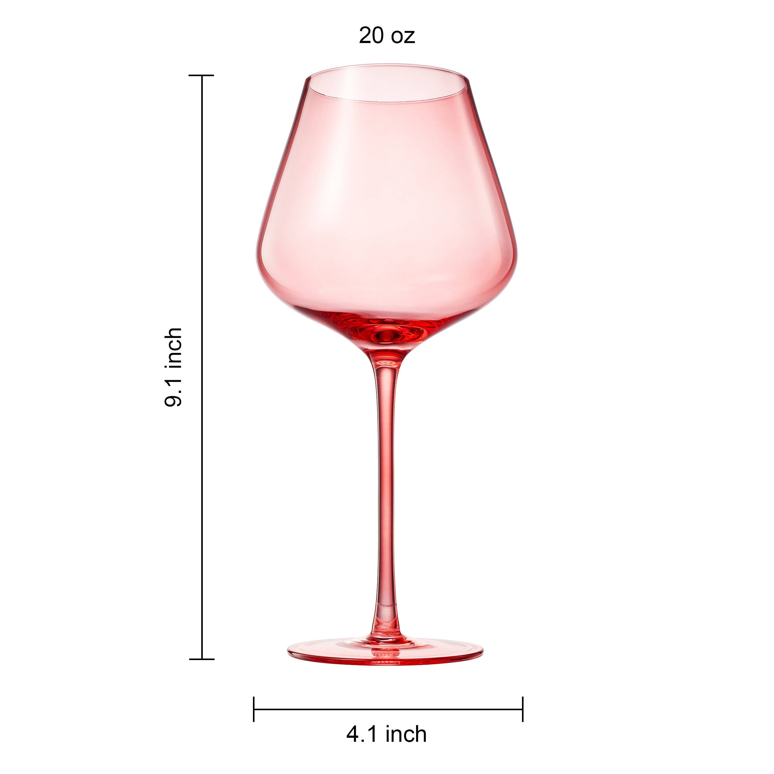 Colors of St. Barth, City Wine Glassware | Set of 5, 20 OZ - Decor Addict, LLC