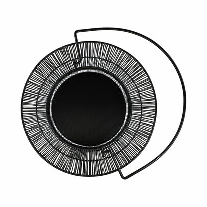 Metal 26" Wire Lantern, Black - Decor Addict, LLC