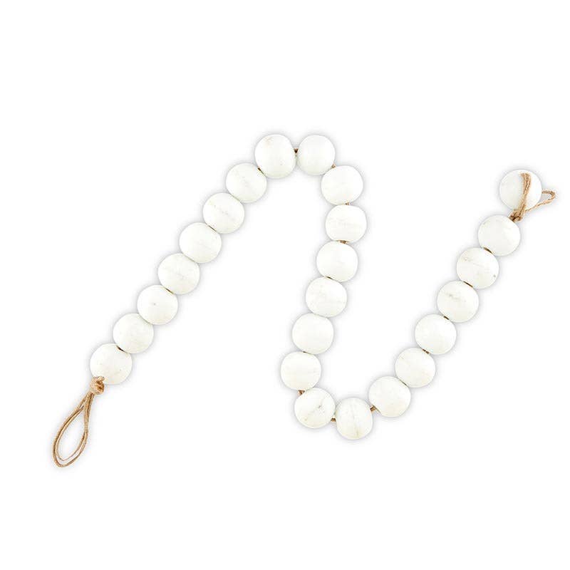 White Glass Decor Beads - Decor Addict, LLC