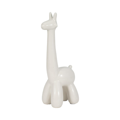 White Giraffe Balloon Animal - Decor Addict, LLC