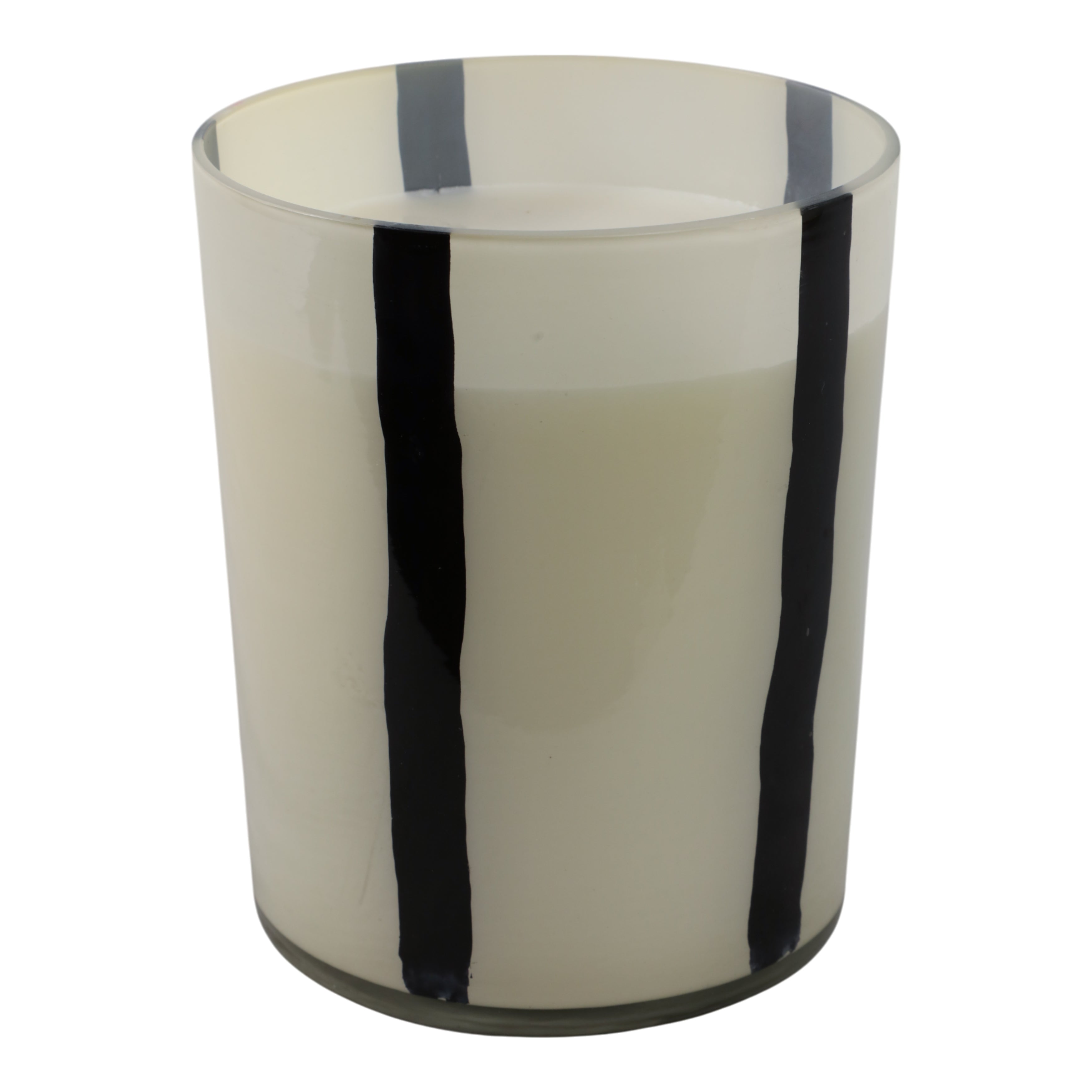 7x9" 105 Oz Red Currant & Oak  Candle, White/black - Decor Addict, LLC