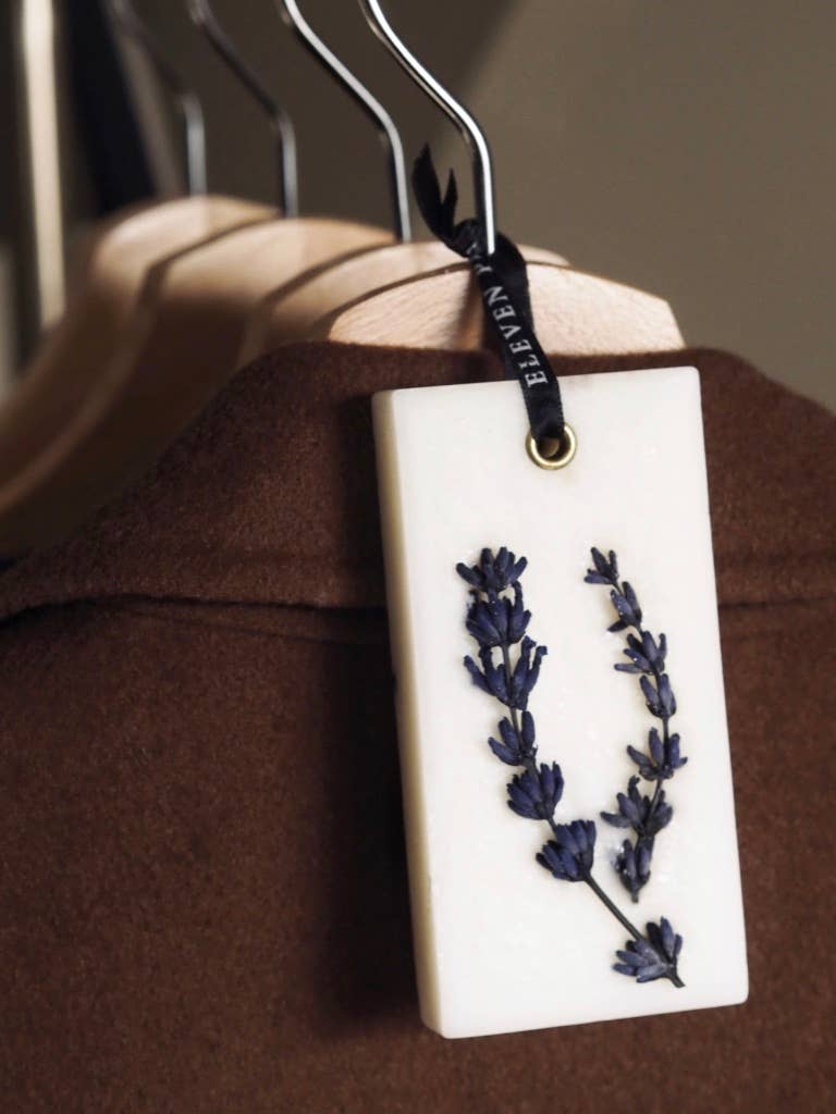 03 Lavender Palo Santo and Saffran. Closet Wax Bar Freshener: Large - Decor Addict, LLC