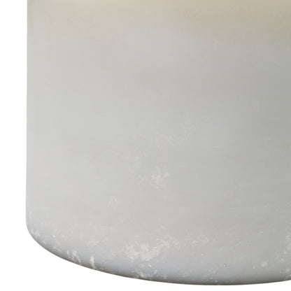 7x6" 65 Oz Jasmine Frosted Glass Candle, Clear - Decor Addict, LLC