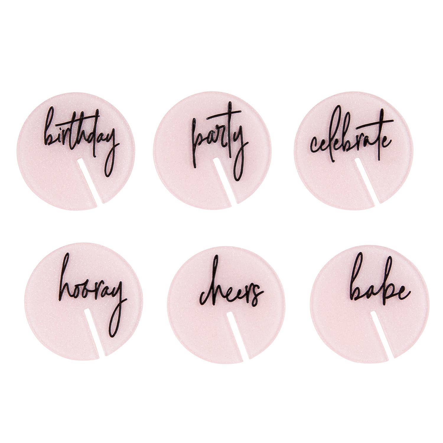 Acrylic Drink Markers - Bday