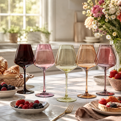 Terracotta Mars Collection Crystal Wine Glasses | 20 OZ