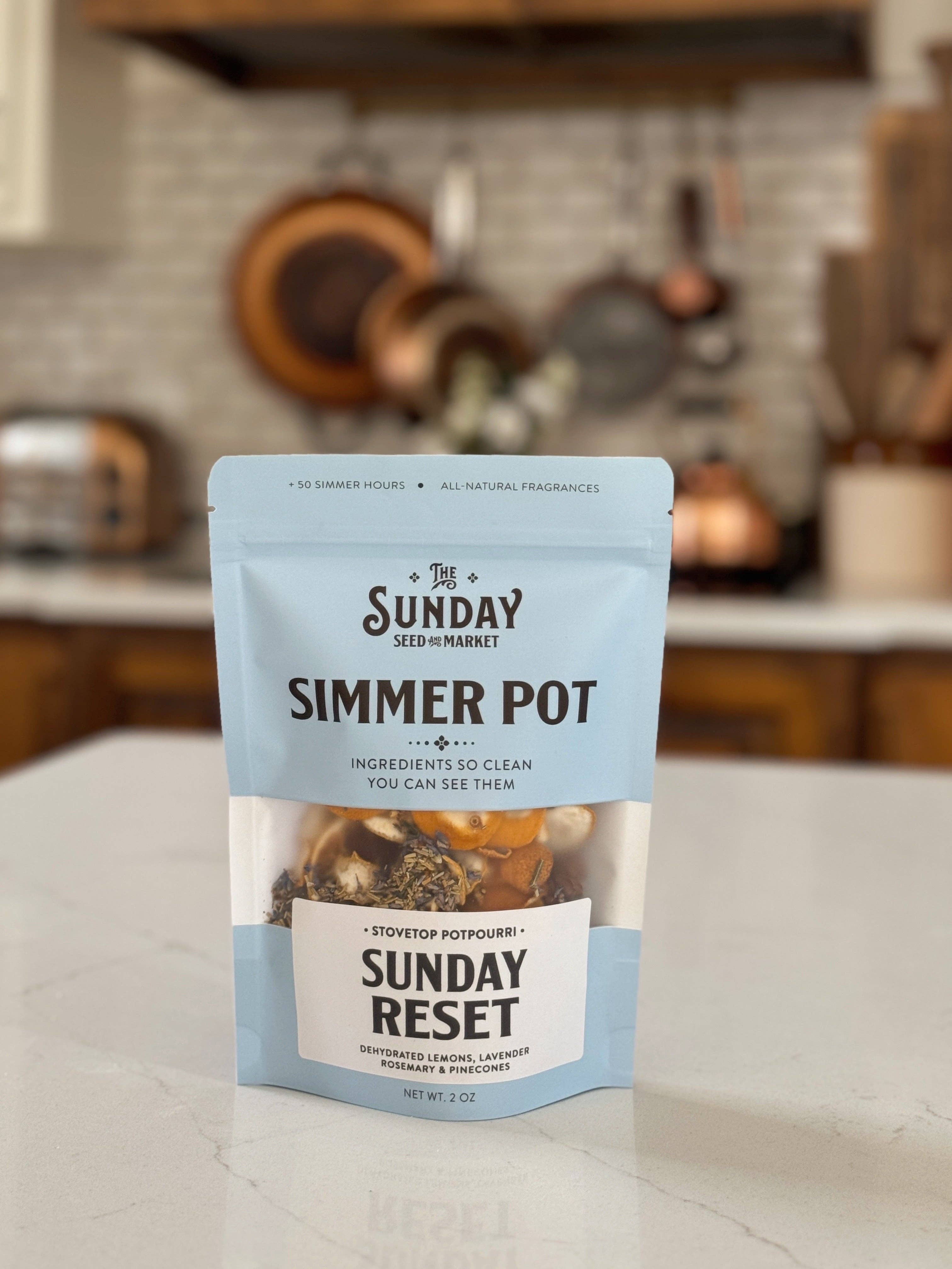 Sunday Reset Simmer Pot | Lemon Lavender Rosemary - Decor Addict, LLC