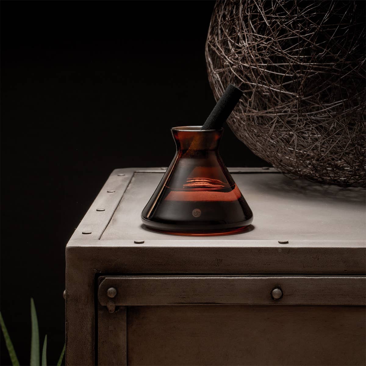 Glass Beaker Reed Diffuser with Jumbo Fiber Reed Stick: Travel Rose - Decor Addict, LLC