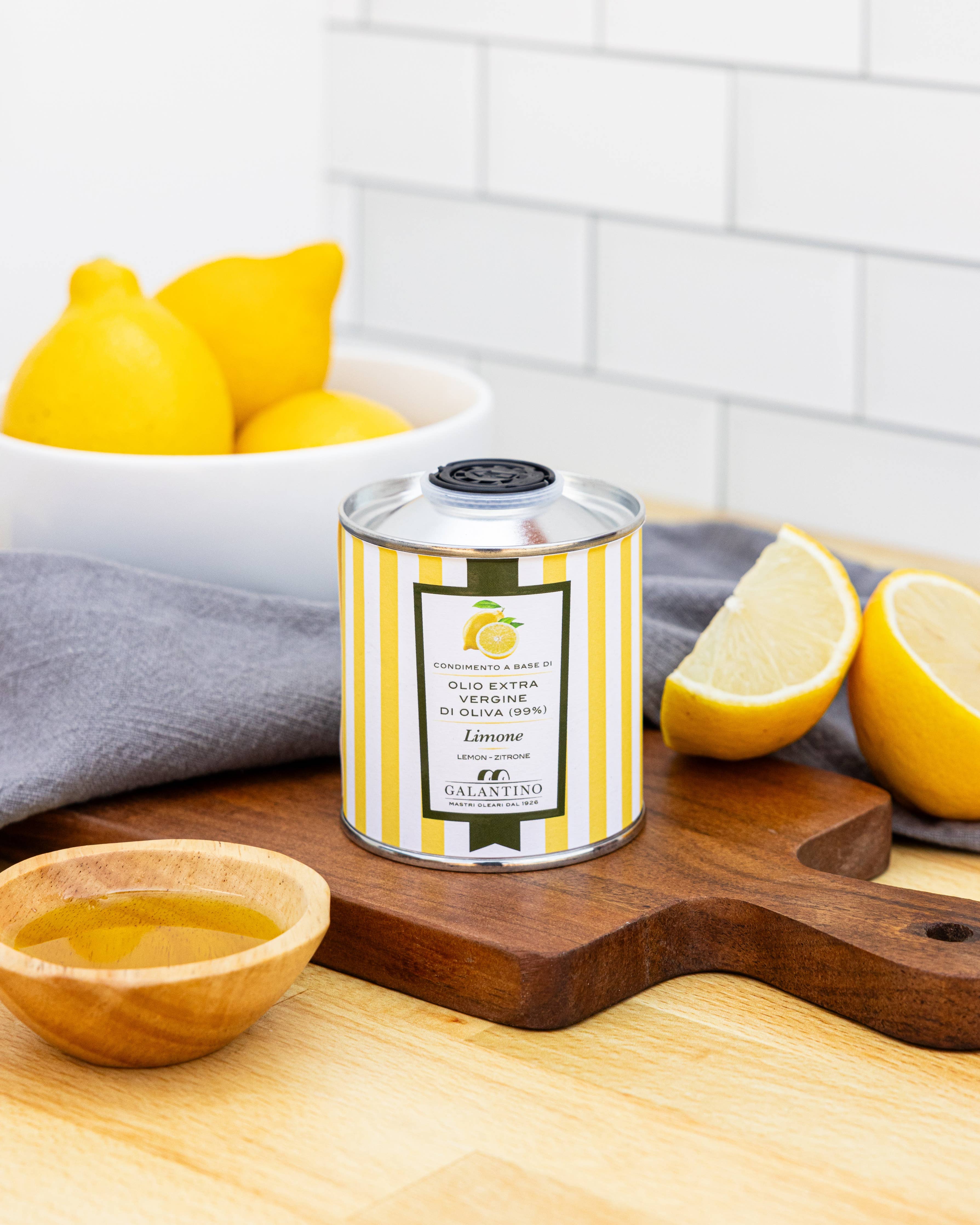 Lemon EVOO Tin 100 ml by Frantoio Galantino - Decor Addict, LLC