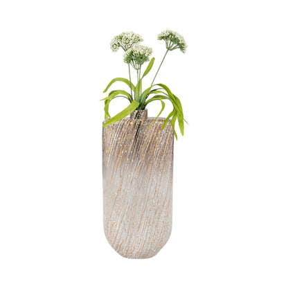 Glass,16",striped Stained Vase,multi - Decor Addict, LLC