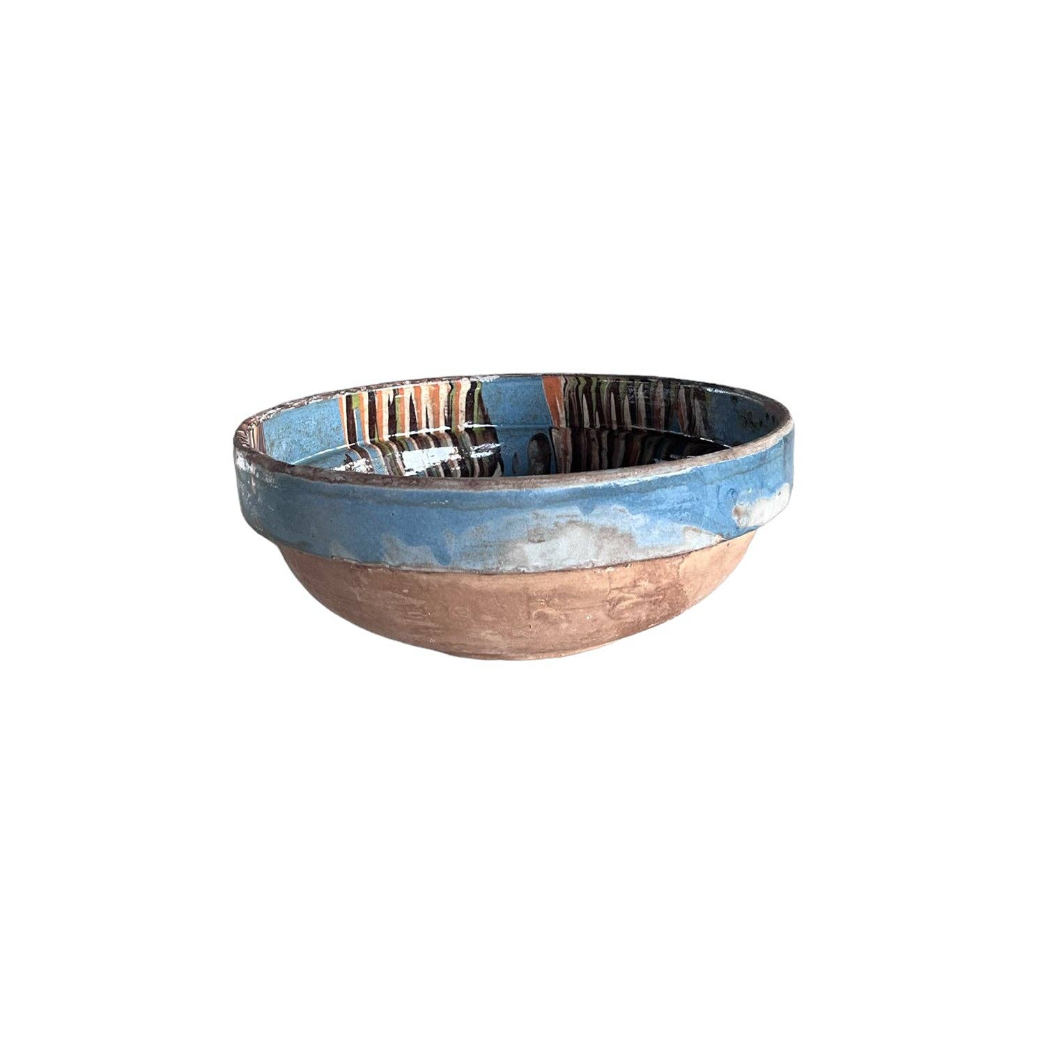 Cottage Crafted Bowl: Marbleized Blue / Medium